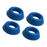 Maxbell 4x Sport Ball Stand Holders Versatile Space Saving Basketball Display Stands Blue