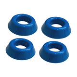 Maxbell 4x Sport Ball Stand Holders Versatile Space Saving Basketball Display Stands Blue