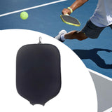 Maxbell Neoprene Pickleball Racket Cover Portable Gift Racket Cover Case for Outdoor Black