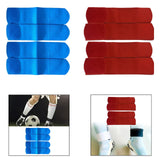 Maxbell 4 Pieces Soccer Ankle Guard Strap Portable for Volleyball Basketball Cycling Blue