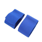 Maxbell 4 Pieces Soccer Ankle Guard Strap Portable for Volleyball Basketball Cycling Blue