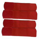 Maxbell 4 Pieces Soccer Ankle Guard Strap Portable for Volleyball Basketball Cycling Red