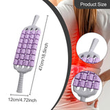 Maxbell Massage Roller Stick Sports Shoulders Gym Back Handheld Buttocks Body Roller violet