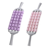 Maxbell Massage Roller Stick Sports Shoulders Gym Back Handheld Buttocks Body Roller violet