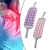Maxbell Massage Roller Stick Sports Shoulders Gym Back Handheld Buttocks Body Roller violet