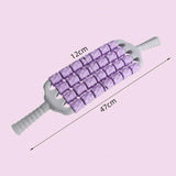 Maxbell Massage Roller Stick Sports Shoulders Gym Back Handheld Buttocks Body Roller violet
