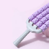 Maxbell Massage Roller Stick Sports Shoulders Gym Back Handheld Buttocks Body Roller violet