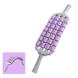 Maxbell Massage Roller Stick Sports Shoulders Gym Back Handheld Buttocks Body Roller violet