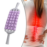 Maxbell Massage Roller Stick Sports Shoulders Gym Back Handheld Buttocks Body Roller violet
