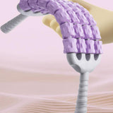 Maxbell Massage Roller Stick Sports Shoulders Gym Back Handheld Buttocks Body Roller violet