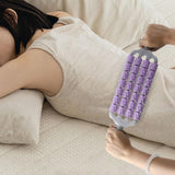 Maxbell Massage Roller Stick Sports Shoulders Gym Back Handheld Buttocks Body Roller violet