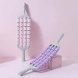 Maxbell Massage Roller Stick Sports Shoulders Gym Back Handheld Buttocks Body Roller Pink