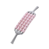 Maxbell Massage Roller Stick Sports Shoulders Gym Back Handheld Buttocks Body Roller Pink
