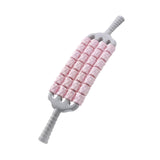 Maxbell Massage Roller Stick Sports Shoulders Gym Back Handheld Buttocks Body Roller Pink