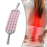 Maxbell Massage Roller Stick Sports Shoulders Gym Back Handheld Buttocks Body Roller Pink
