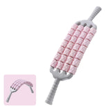 Maxbell Massage Roller Stick Sports Shoulders Gym Back Handheld Buttocks Body Roller Pink