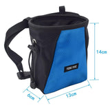 Maxbell Climbing Chalk Bag Equipment Drawstring Pouch for Training Gym Weightlifting Black