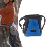 Maxbell Climbing Chalk Bag Equipment Drawstring Pouch for Training Gym Weightlifting Black