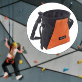 Maxbell Climbing Chalk Bag Equipment Drawstring Pouch for Training Gym Weightlifting Orange