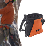 Maxbell Climbing Chalk Bag Equipment Drawstring Pouch for Training Gym Weightlifting Orange