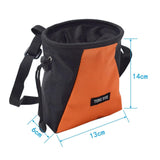 Maxbell Climbing Chalk Bag Equipment Drawstring Pouch for Training Gym Weightlifting Orange