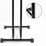 Maxbell Bike Floor Stand Steel Bicycle Parking Rack for Mountain and Road Bikes Home