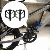 Maxbell 2 Pieces Mountain Bike Pedals Nonslip for Components BMX Cycling Accessories Black