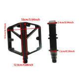 Maxbell 2 Pieces Mountain Bike Pedals Nonslip for Components BMX Cycling Accessories Black