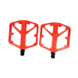 Maxbell 2 Pieces Mountain Bike Pedals Nonslip for Components BMX Cycling Accessories Red