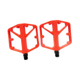Maxbell 2 Pieces Mountain Bike Pedals Nonslip for Components BMX Cycling Accessories Red