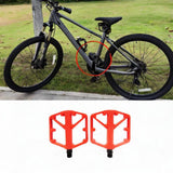 Maxbell 2 Pieces Mountain Bike Pedals Nonslip for Components BMX Cycling Accessories Red