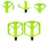 Maxbell 2 Pieces Mountain Bike Pedals Nonslip for Components BMX Cycling Accessories Green