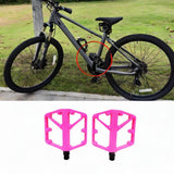 Maxbell 2 Pieces Mountain Bike Pedals Nonslip for Components BMX Cycling Accessories Pink