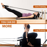 Maxbell 2Pcs Pilates Double Loop Straps for Reformer Gym Fitness Home D Rings Straps
