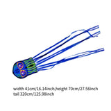 Maxbell Large Octopus Kite Colorful Stylish for Park Garden Outdoor Games Activities Blue