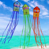 Maxbell Large Octopus Kite Colorful Stylish for Park Garden Outdoor Games Activities Blue