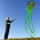 Maxbell Large Octopus Kite Colorful Stylish for Park Garden Outdoor Games Activities Green