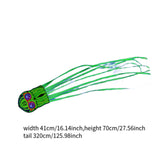 Maxbell Large Octopus Kite Colorful Stylish for Park Garden Outdoor Games Activities Green