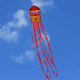 Maxbell Large Octopus Kite Colorful Stylish for Park Garden Outdoor Games Activities Red