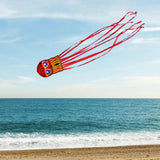 Maxbell Large Octopus Kite Colorful Stylish for Park Garden Outdoor Games Activities Red