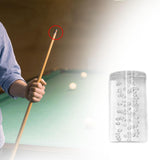 Maxbell Billiard Cue Stick Ferrule Easy to Install Portable Acrylic Pool Cue Ferrule Clear