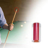 Maxbell Billiard Cue Stick Ferrule Easy to Install Portable Acrylic Pool Cue Ferrule Red