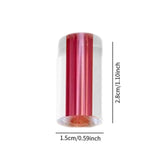 Maxbell Billiard Cue Stick Ferrule Easy to Install Portable Acrylic Pool Cue Ferrule Red