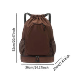 Maxbell Drawstring Backpack Rucksack Portable Tennis Bag for Workout Outdoors Travel