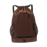 Maxbell Drawstring Backpack Rucksack Portable Tennis Bag for Workout Outdoors Travel