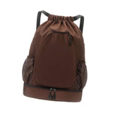 Maxbell Drawstring Backpack Rucksack Portable Tennis Bag for Workout Outdoors Travel