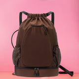 Maxbell Drawstring Backpack Rucksack Portable Tennis Bag for Workout Outdoors Travel