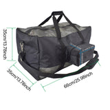 Maxbell Scuba Diving Gear Shoulder Bag for Pool Trip Versatile Lightweight Carry Bag Black