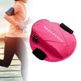 Maxbell Running Phone Armband Outdoor Sports Phone Pouch for Phones below 6.5 Inches Rose Red