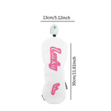 Maxbell Golf Club Head Cover Anti Scratch Fashion Protective Sleeve Golfer Equipment White  B